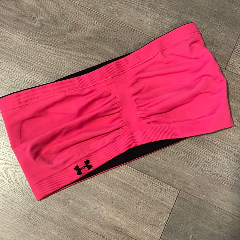 Under Armour Pink Bandeau Bra Size Medium